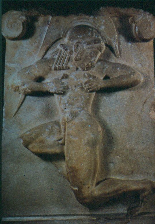 hoplita harcos, relief, kr.e.520-510